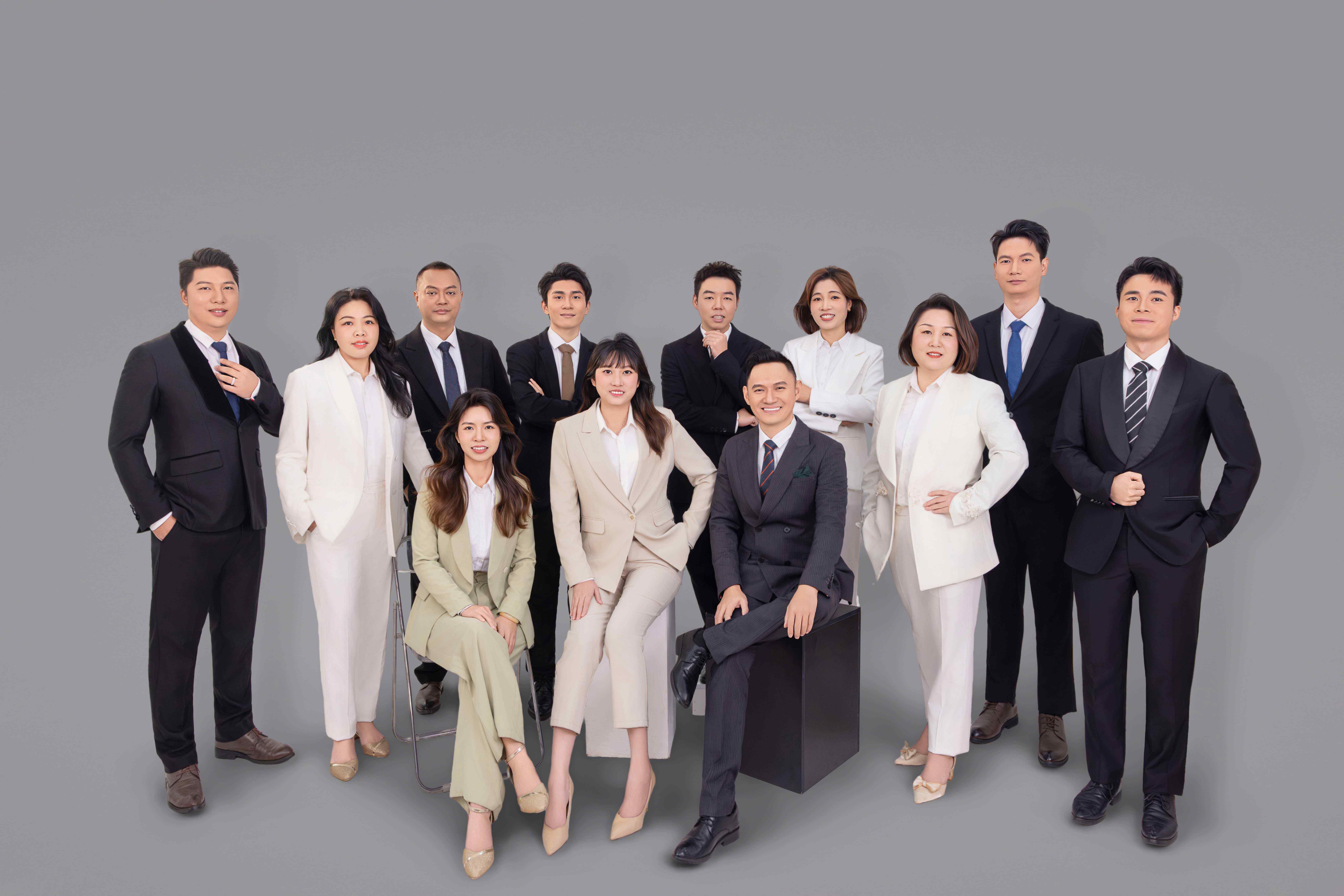 Office team staff of HPL panel manufacturer handling international sales engineering support design and export project coordination work